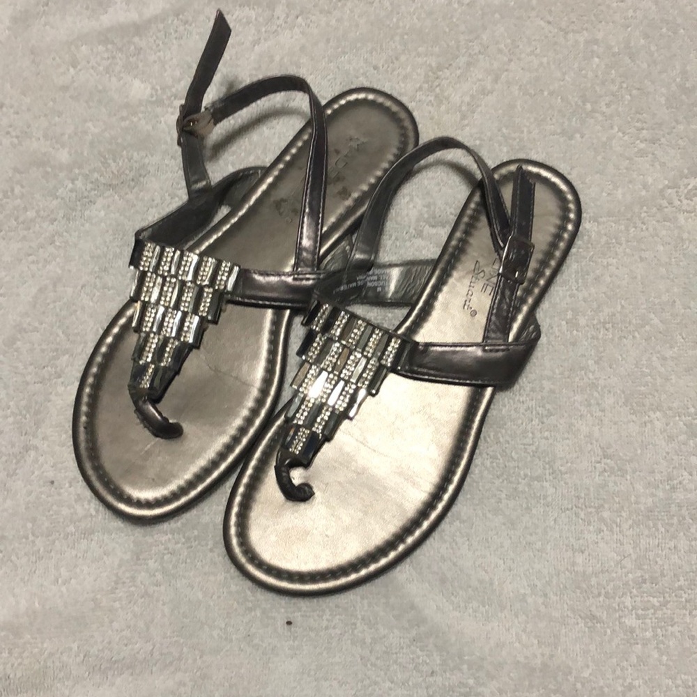 Silver sandals